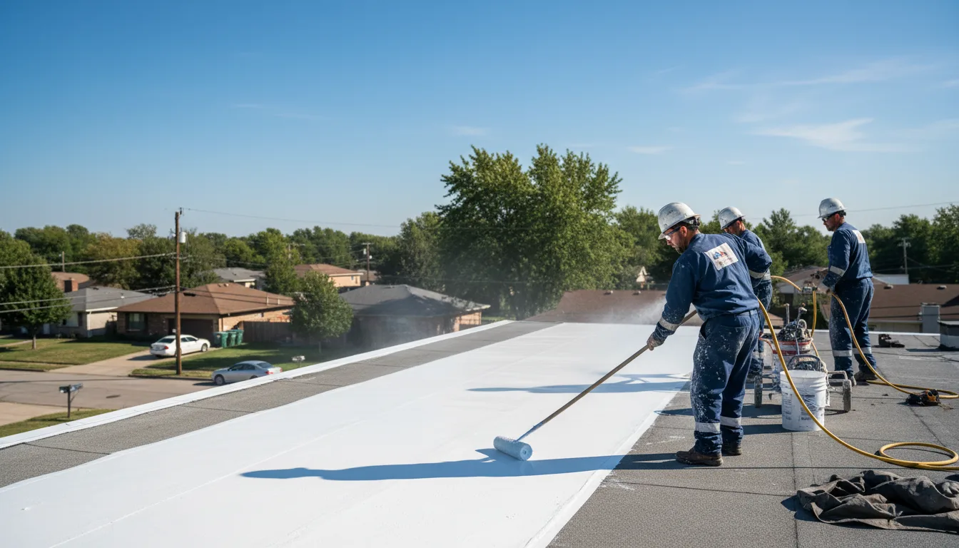 Commercial roof coating in Parker Ford, PA near me